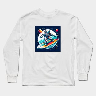 The Surfer Astronaut Long Sleeve T-Shirt